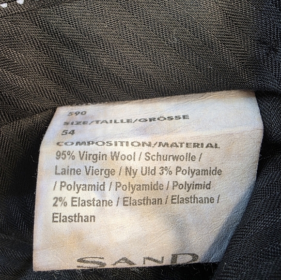 Classic Sand Copenhagen virgin wool suit . Navy Check. Size EU 54/US 42R - Picture 16 of 16